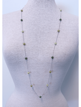 JK Halskæde grøn mix - Halskæder - jk necklace