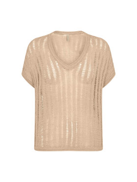 Soyaconcept  - Soyaconcept strik bluse sand