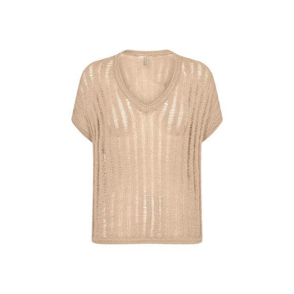 Soyaconcept  - Soyaconcept strik bluse sand