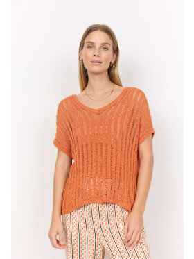 Soyaconcept  - Soyaconcept strik bluse orange