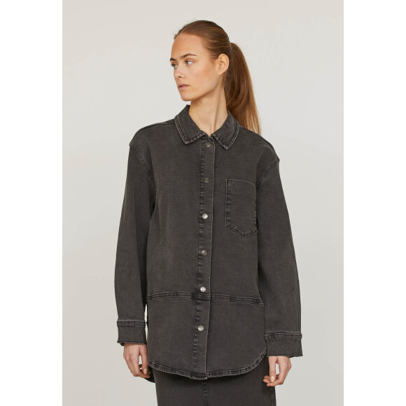 Sisters Point Jakke sort denim - Jakker & frakker til dame - stort udvalg - Sisters Point