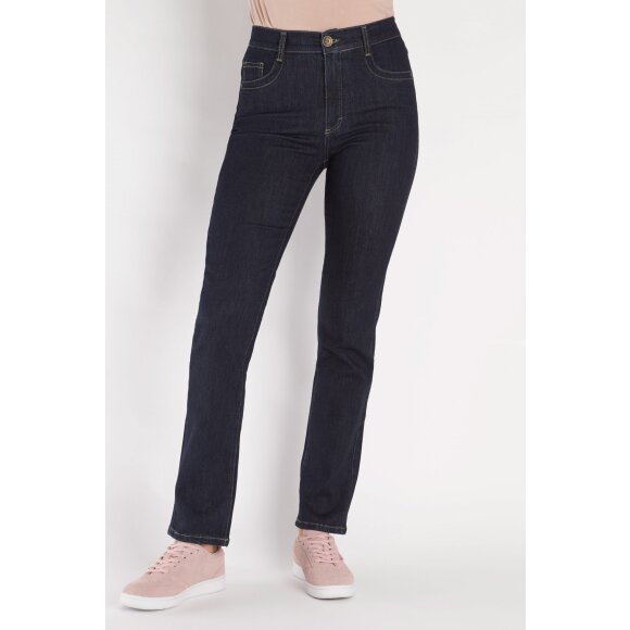 Bessie jeans med høj talje stretch - ButikSØS