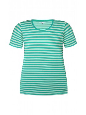 Zhenzi t-shirt grøn stribet - Overdele til Plus size - Zhenzi