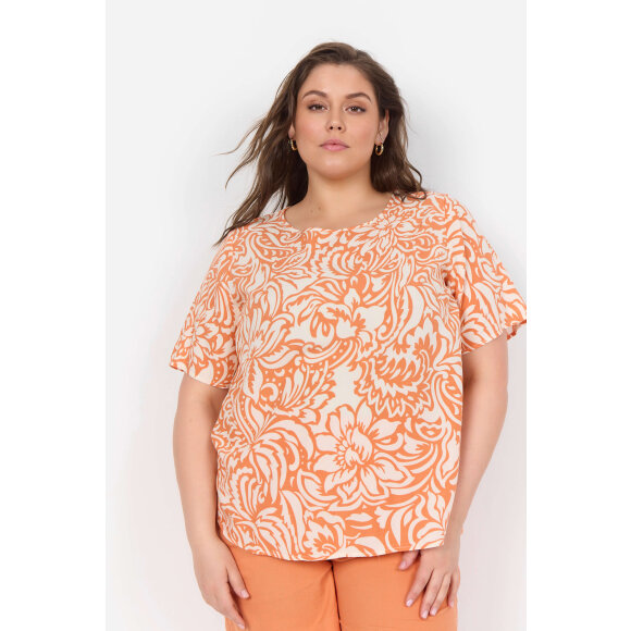 Wasabiconcept - Wasabiconcept Bluse orange/off