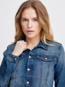 Pulz denim jakke Mellem blå - Jakker & frakker til dame - stort udvalg - PULZ Jeans