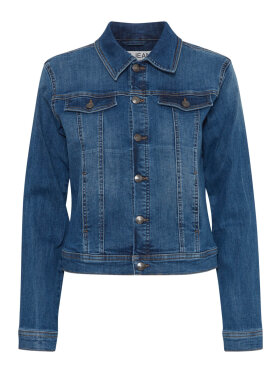 Pulz denim jakke Mellem blå - Jakker & frakker til dame - stort udvalg - PULZ Jeans