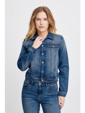 PULZ Jeans - Pulz denim jakke Mellem blå