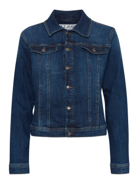 PULZ Jeans - Pulz Denim jakke mørkeblå