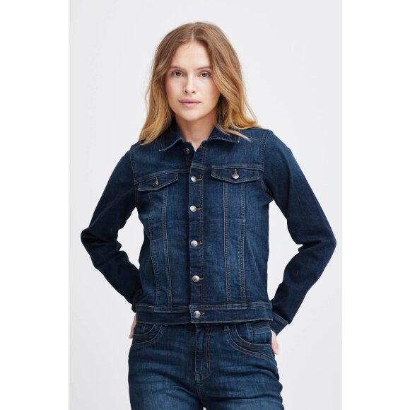 Pulz Denim jakke mørkeblå - Jakker & frakker til dame - stort udvalg - PULZ Jeans