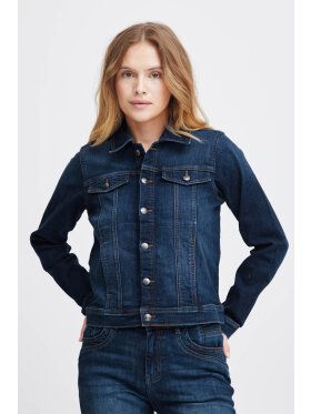 PULZ Jeans - Pulz Denim jakke mørkeblå