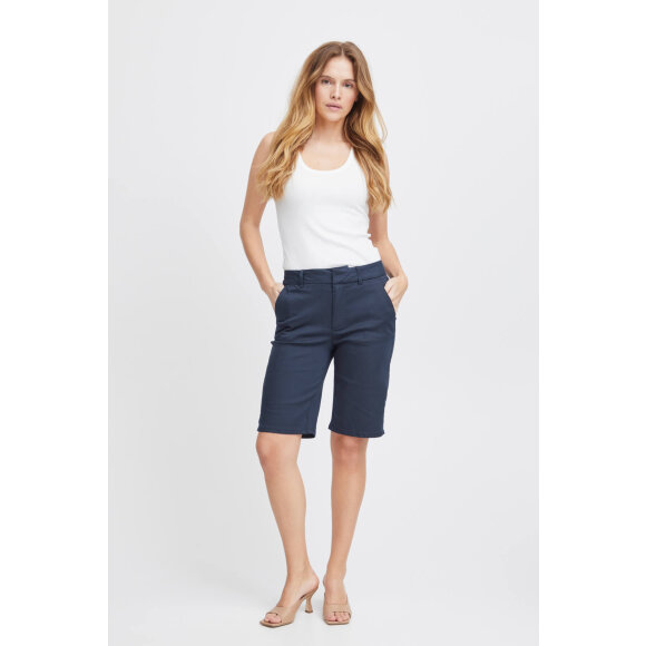 PULZ Jeans - Pulz Shorts Navy