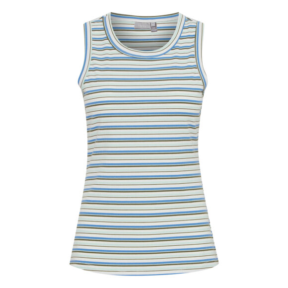 Fransa Top grøn/blå - Toppe til dame - Sommertoppe mm. - FRANSA Fransa Top grøn/blå - Toppe til dame - Sommertoppe mm. - FRANSA