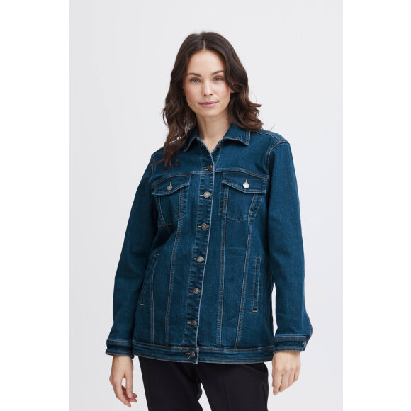 Fransa cowboy jakke blå - W Denim Jakker - FRANSA