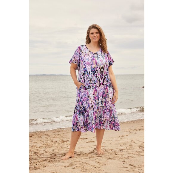 Zhenzi kjole lilla mix - Mellemlange kjoler - Zhenzi