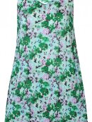 Zhenzi kjole grøn blomstret - Mellemlange kjoler - Zhenzi