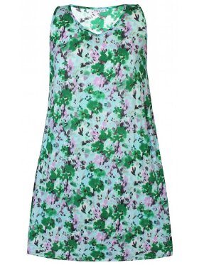 Zhenzi kjole grøn blomstret - Mellemlange kjoler - Zhenzi