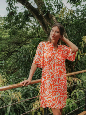 Fransa Kjole orange - Mellemlange kjoler - FRANSA