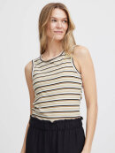 Fransa Top camel/sort - Toppe til dame - Sommertoppe mm. - FRANSA