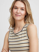 Fransa Top camel/sort - Toppe til dame - Sommertoppe mm. - FRANSA