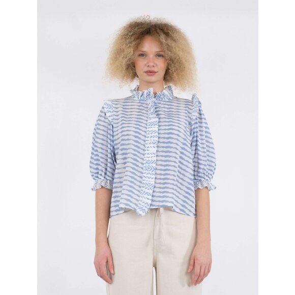 Neo Noir Bluse lyseblå - Dame - Bluser - Neo Noir