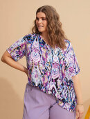 Zhenzi Bluse lilla mix - Overdele til Plus size - Zhenzi