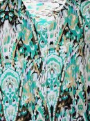 Zhenzi bluse grøn mix - Overdele til Plus size - Zhenzi