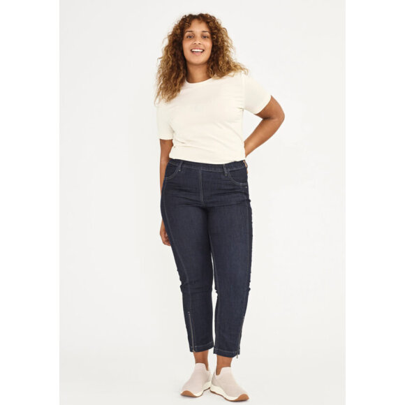 Laurie - LauRie Bukser piper Dark blue Denim