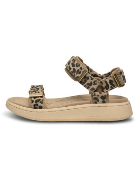 Woden sandal Line Leopard - Dame - Sandaler - Woden