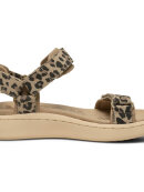 Woden sandal Line Leopard - Dame - Sandaler - Woden