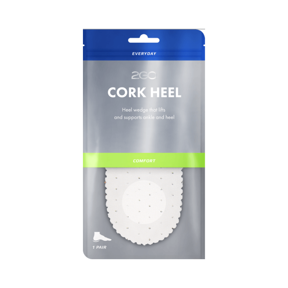 2GO Cork Heel 05 mm Women - Indlægssåler - 2GO