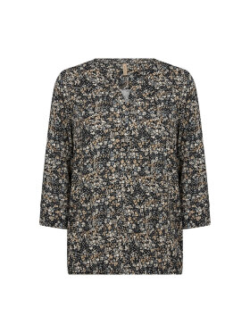 Soyaconcept  - Soyaconcept Bluse camel blomstret