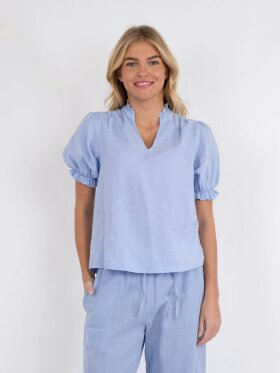 Neo Noir - NeoNoir Bluse Lyseblå Neo Noir - NeoNoir Bluse Lyseblå