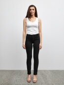 Pulz buks sort denim - Dame - Bukser  - PULZ Jeans