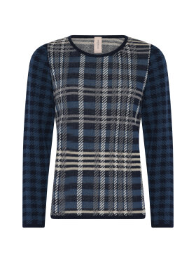 Skovhuus Strik Ternet Blå - Lækre striktrøjer til kvinder - Skovhuus