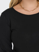 Only Carmakoma bluse sort - Overdele til Plus size - ONLY CarmaKoma