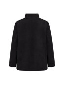 Wasabiconcept Fleece jakke sort - Plus size overtøj til kvinder - Wasabiconcept