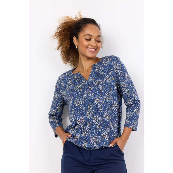 Soyaconcept Bluse Blå Mix - Dame - Bluser - Soyaconcept 