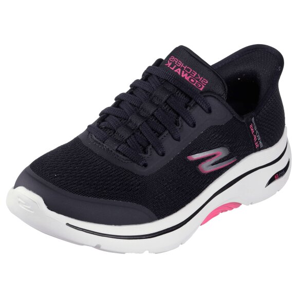 Skechers sneakers sort/pink - Sneakers til dame - Skechers