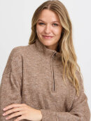 Fransa Strik Kjole Brun - Mellemlange kjoler - FRANSA