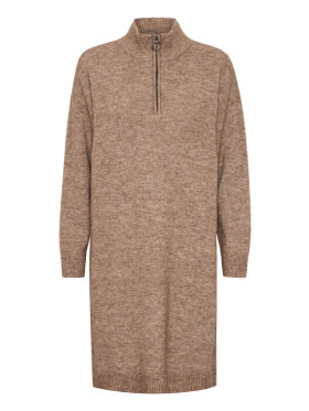 Fransa Strik Kjole Brun - Mellemlange kjoler - FRANSA