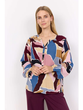 Soyaconcept - Soyaconcept Bluse Blå/Rosa Mix Soyaconcept - Soyaconcept Bluse Blå/Rosa Mix