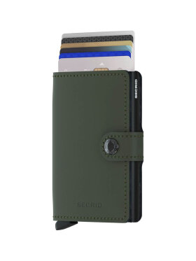 Secrid - Secrid miniwallet - grøn/sort