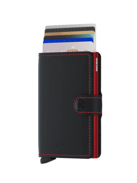 Secrid miniwallet sort/rød - Tasker & Punge - Secrid