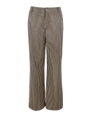 Black Colour Bukser Stribet Sort/Camel - Dame - Bukser  - Black Colour