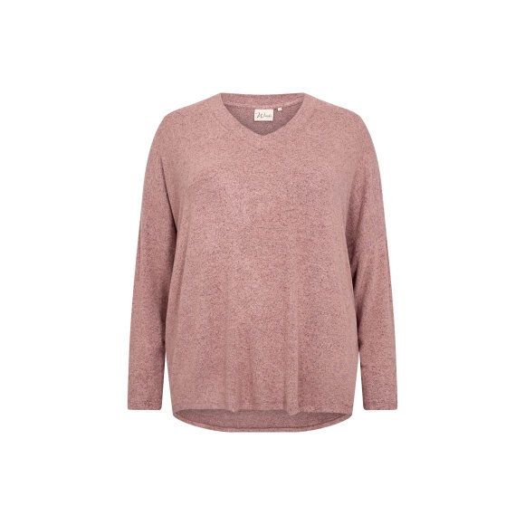 Wasabiconcept bluse rosa - Overdele til Plus size - Wasabiconcept