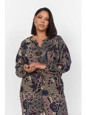 Wasabiconcept Bluse Mønstret - Overdele til Plus size - Wasabiconcept