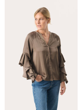 Part two bluse brun - Dame - Bluser - Part Two