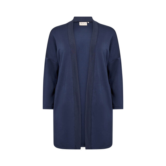 Wasabiconcept Cardigan Navy - Overdele til Plus size - Wasabiconcept