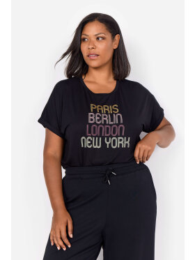 Wasabiconcept T-shirt Sort - Overdele til Plus size - Wasabiconcept