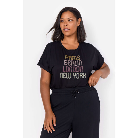 Wasabiconcept T-shirt Sort - Overdele til Plus size - Wasabiconcept